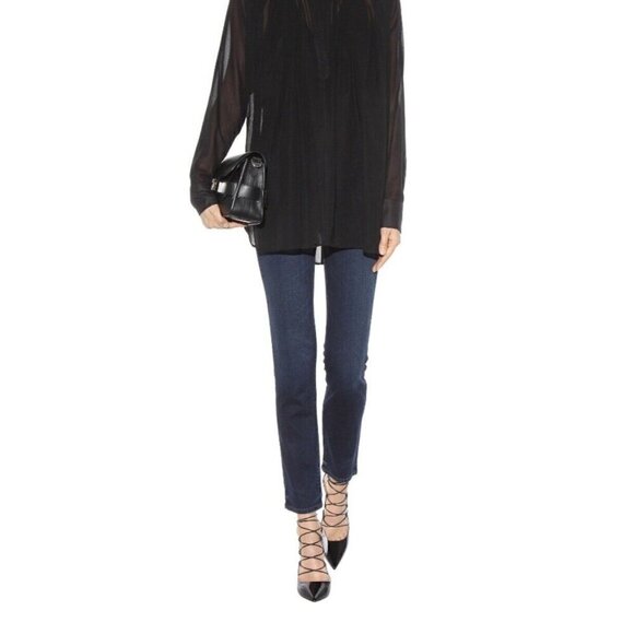 Helmut Lang Skinny Jeans Size 24 Blue Medium Wash 5-Pocket NEW - Picture 2 of 12